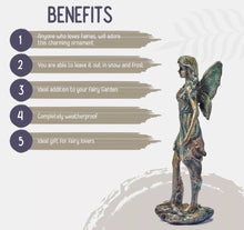 Load image into Gallery viewer, Bronze Effect Angel Statue Garden Ornament