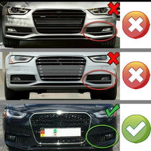 Load image into Gallery viewer, 2 x Fog Light Cover Grills Grilles  Honeycomb For 12-15 Audi A4 B8.5 Black or Black and Chrome
