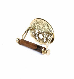 Antique Style Toilet Roll Holder Solid Brass Retro Vintage