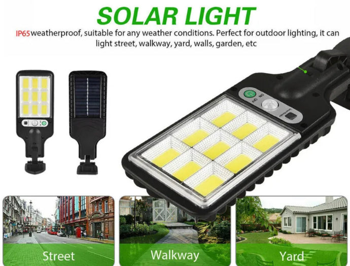 Compact Solar Powered Light LED Outdoor PIR Motion  Activation