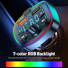 Load image into Gallery viewer, Car Handsfree Bluetooth Kit, FM Transmitter, MP3 Player, USB & Type C Charger