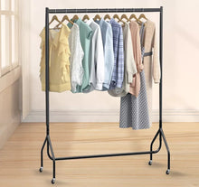 Load image into Gallery viewer, 4ft Clothes Rail Home or Retail Portable Garment Display on Wheels
