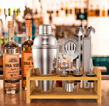 Load image into Gallery viewer, 15 Piece Cocktail Shaker Set Premium Stainless Bartender Mixing Kit