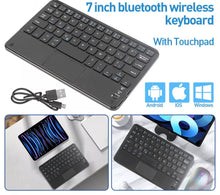 Load image into Gallery viewer, Mini Bluetooth Wireless Keyboard with Touchpad Mouse