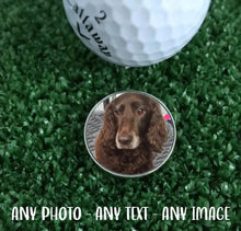 Load image into Gallery viewer, Personalised Custom Text, Logo, Photo Golf Ball Coin Marker