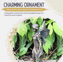 Load image into Gallery viewer, Bronze Effect Angel Statue Garden Ornament