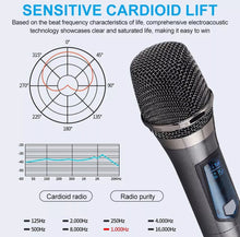 Load image into Gallery viewer, 2x Wireless Microphone UHF Rechargeable Cordless Handheld Mic Karaoke