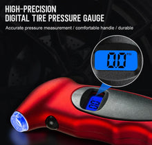 Load image into Gallery viewer, Digital LCD Tyre Air Pressure Gauge Tester Tool for Car Motorbike etc