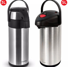 Load image into Gallery viewer, Tea or Coffee Vacuum Air Pot Flask 3 Litre or 5 Litre