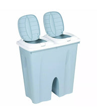 Load image into Gallery viewer, Kitchen 50L Litre Duo Recycle Bin Recycling with 2 Compartments