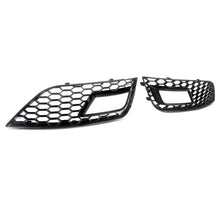 Load image into Gallery viewer, 2 x Fog Light Cover Grills Grilles  Honeycomb For 12-15 Audi A4 B8.5 Black or Black and Chrome
