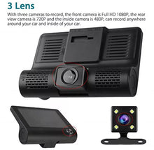 Load image into Gallery viewer, 4" HD 1080P Dash Cam Car Camera Recorder Dual Front and Rear Night Vision