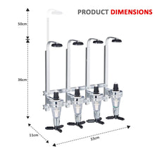 Load image into Gallery viewer, 4 Bottle Wall Mounted Optic Dispenser Home Bar