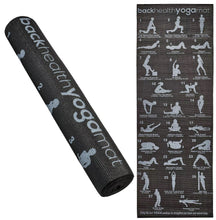 Load image into Gallery viewer, Yoga Mat with 28 Positions Training Guide