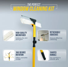Load image into Gallery viewer, 3.5Metre Window Cleaning Kit Extendable Pole Squeegee