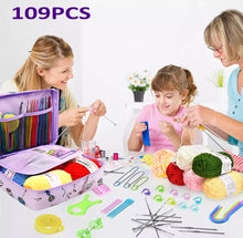Load image into Gallery viewer, Beginner’s Crochet Kit Ergonomic Set • 109PCS