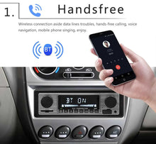 Load image into Gallery viewer, Retro Style Car Bluetooth Radio MP3 Player Stereo USB/AUX/SD/ISO/FM