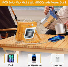 Load image into Gallery viewer, 2000W Rechargeable LED Work Light Solar Portable Floodlight