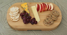 Load image into Gallery viewer, Bamboo Cheese Board & 4 Knife Set