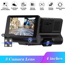 Load image into Gallery viewer, 4" HD 1080P Dash Cam Car Camera Recorder Dual Front and Rear Night Vision