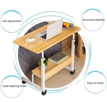 Load image into Gallery viewer, Height Adjustable Overbed Table Over Bed Laptop Desk