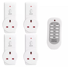 Load image into Gallery viewer, 4 x Wireless Remote Control Smart Switch Plug Sockets