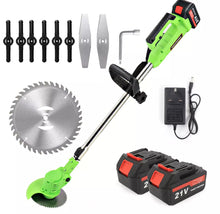 Load image into Gallery viewer, 21V Cordless Strimmer Grass Trimmer Weed Cutter, Edger & 2 Batteries