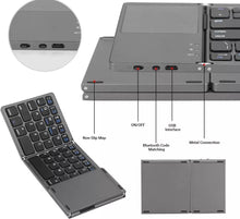 Load image into Gallery viewer, Mini Foldable Wireless Bluetooth Keyboard with Touchpad