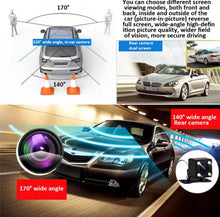 Load image into Gallery viewer, 4" HD 1080P Dash Cam Car Camera Recorder Dual Front and Rear Night Vision