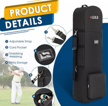 Load image into Gallery viewer, Foldable Golf Bag Travel Case Cover With Wheels