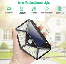 Load image into Gallery viewer, 4 x Solar Powered Wall Lights LED PIR Motion Sensor