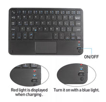 Load image into Gallery viewer, Mini Bluetooth Wireless Keyboard with Touchpad Mouse