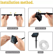 Load image into Gallery viewer, Solar Powered Rope LED String Lights Waterproof Outdoor Garden Patio