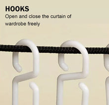 Load image into Gallery viewer, Canvas Covered Wardrobe Metal Frame Portable Storage