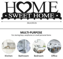 Load image into Gallery viewer, Iron Wall Mounted Sweet Home Shelf Hooks Key Holder
