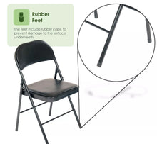 Load image into Gallery viewer, NEW! Padded Folding Metal Desk Office Chair Seat