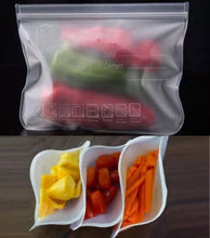 Load image into Gallery viewer, 12 or 24 x Resealable Silicone Food Storage Kitchen Zip lock Bags