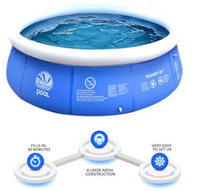 Load image into Gallery viewer, 10ft Inflatable Paddling Pool Outdoor Fast Set Garden Pool
