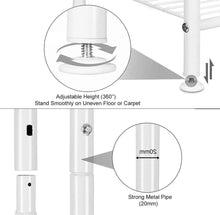 Load image into Gallery viewer, Metal Coat Stand Clothes Shoes Rack Rail 180cm