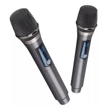 Load image into Gallery viewer, 2x Wireless Microphone UHF Rechargeable Cordless Handheld Mic Karaoke