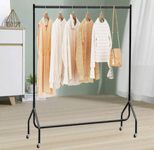 Load image into Gallery viewer, 4ft Clothes Rail Home or Retail Portable Garment Display on Wheels
