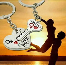 Load image into Gallery viewer, Heart Couple Keyrings Beautiful Gift For Him/Her๐