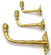 Load image into Gallery viewer, Solid Brass Coat Hook - Antique Style Robe Towel - 3 Sizes Available