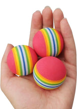 Load image into Gallery viewer, 12 x Practice Golf Balls  Rainbow Colour Soft EVA Foam Indoor Outdoor