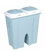 Load image into Gallery viewer, Kitchen 50L Litre Duo Recycle Bin Recycling with 2 Compartments