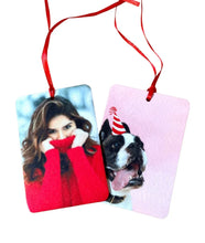 Load image into Gallery viewer, Pack of 4 Personalised Car Air Fresheners β’ Any Photo & Text