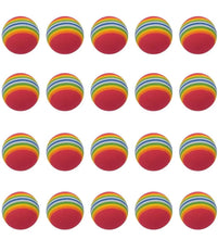 Load image into Gallery viewer, 12 x Practice Golf Balls  Rainbow Colour Soft EVA Foam Indoor Outdoor
