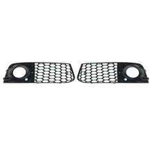 Load image into Gallery viewer, 2x Black Honeycomb Mesh Auto Car Fog Light Grilles Cover For Audi A4 B8 09-2012