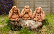 Load image into Gallery viewer, 3 Wise Monkeys Garden Ornaments