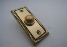 Load image into Gallery viewer, Solid Brass Door Bell Push Button Hard Wired Front Door